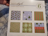 HOLLY JOLLY HOLIDAY TREE PEACE BE STILL PRINTS 8X8 PAPER PACK 36 TOTAL SHEETS