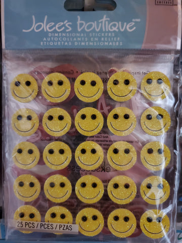 SMILEY FACE REPEATS - Jolee's Boutique Stickers