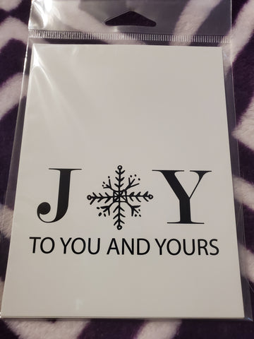 JOY TO YOU AND YOURS 4X5.25 - 6 TONER SHEETS FOILABLES - CREATIVE VISION