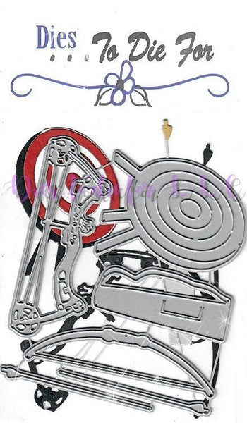 BOW AND ARROW TARGET SHOOTING SET DIES - DIES TO DIE FOR