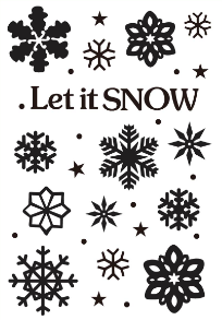 LET IT SNOW EMBOSSING FOLDER - Gina Marie Designs