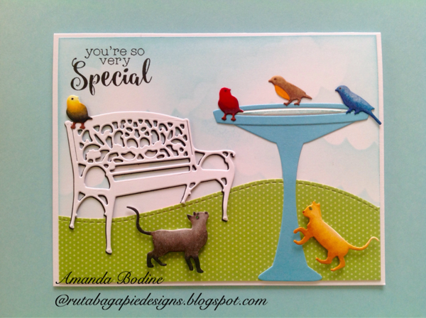 YEAR END SALE - BIRD BATH DIE SET - Gina Marie Designs