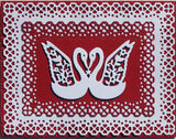 MINI HEART LACE RECTANGLES DIE SET - Gina Marie Designs