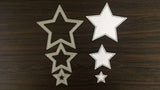 DOT STUDS ON BOTH SIDES OF CUTTING LINE STARS - GINA MARIE DESIGNS