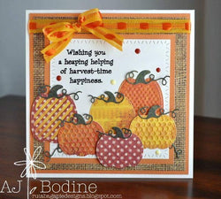 PATTERNED PUMPKIN DIE SET - Gina Marie Designs