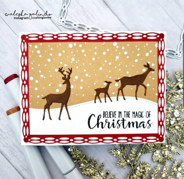 DOUBLE ROPED RECTANGLE DIE SET - Gina Marie Designs