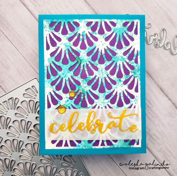 WALLPAPER BACKGROUND PLATE DIE - GINA MARIE DESIGNS