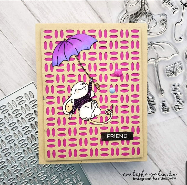 FUNKY STEEL PLATE BKGD DIE - GINA MARIE DESIGNS