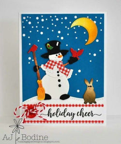 FALLING SNOW BKGD PLATE DIE - Gina Marie Designs