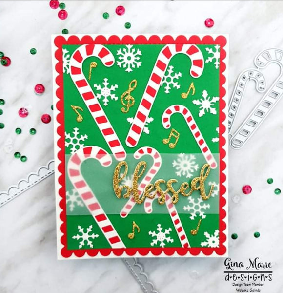 CANDY CANE DIE SET - GINA MARIE DESIGNS