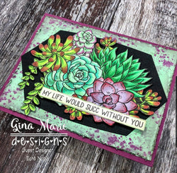 LABELS 5 NESTED DIE SET 9 LAYERS - GINA MARIE DESIGNS