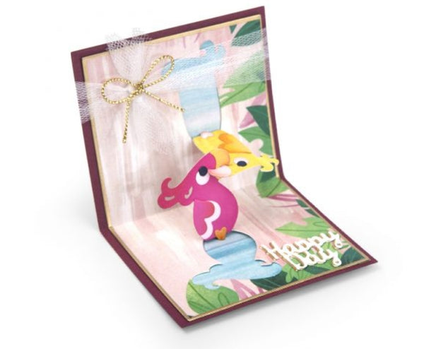 Sizzix Thinlits Die Set 8PK - Card, Love Birds 3-D

#663199