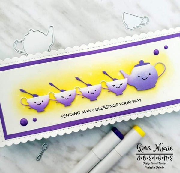 TIME FOR TEA DIE SET - GINA MARIE DESIGNS