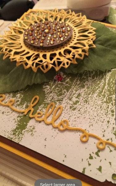 (Back from retirement) SUNFLOWER DIE - GINA MARIE DESIGNS