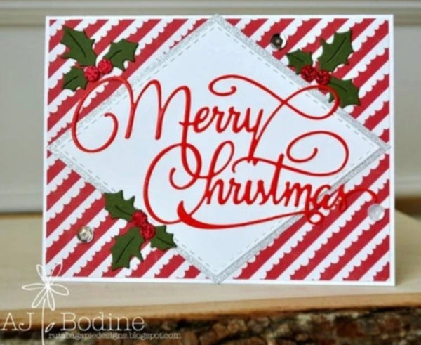 LARGE MERRY CHRISTMAS WORD DIE - GINA MARIE DESIGNS