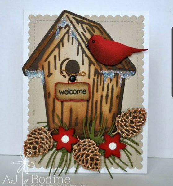 (back from retirement) BIRDHOUSE DIE - GINA MARIE DESIGNS