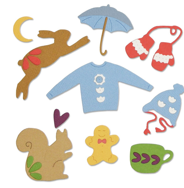 Sizzix Thinlits Die Set 10PK - Winter Elements