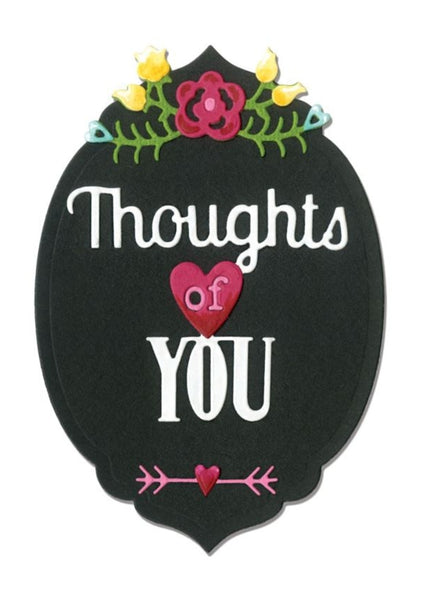 Sizzix Thinlits Die Set 5PK - Phrase, Thoughts of You