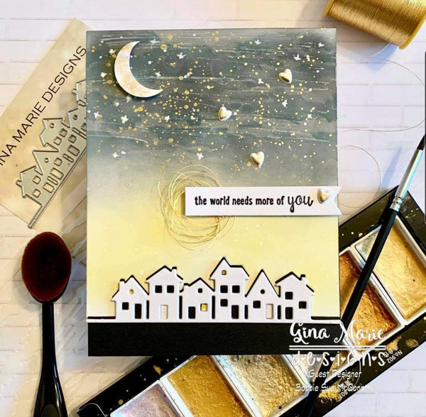 ROW OF HOUSES DIE - Gina Marie Designs