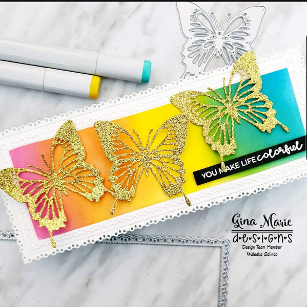 PLEATED LACE SLIMLINE SLIM LINE DIE SET - Gina Marie Designs