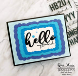 LABELS 6 CLOUD LIKE EDGED NESTED DIE SET - GINA MARIE DESIGNS