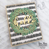 DISTRESSED LINES 6X6 STENCIL - GINA MARIE DESIGNS