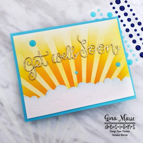 GET WELL SOON DIE SET - GINA MARIE DESIGNS