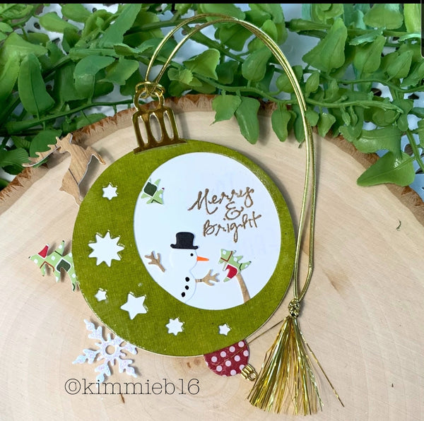 CHRISTMAS ORNAMENT SCENE DIE - GINA MARIE DESIGNS