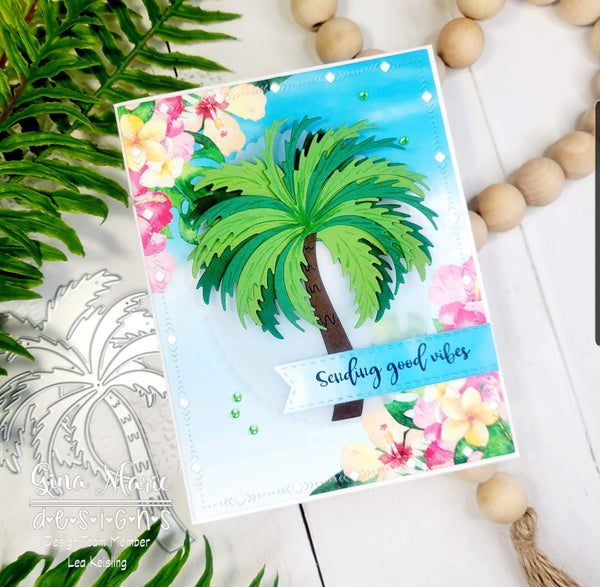 LAYERED TROPICAL PALM TREE DIE SET - Gina Marie Designs