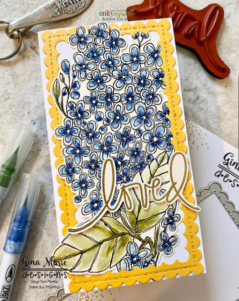 SCALLOPED STITCHED MINI SLIMLINE SLIM LINE DIES - GINA MARIE DESIGNS