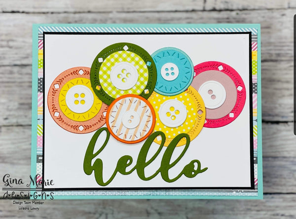 TRIBAL STITCHED CIRCLE DIE SET - GINA MARIE DESIGNS