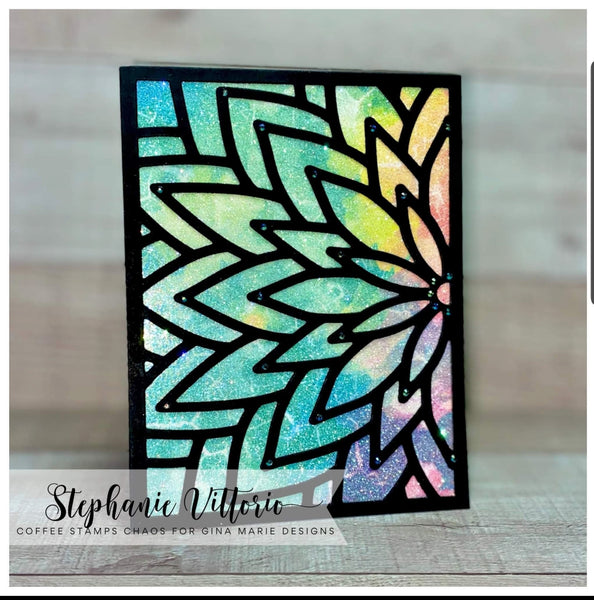 PETAL FLOWER BACKGROUND DIE - GINA MARIE DESIGNS