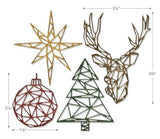 Sizzix Thinlits Die Set 4PK - Geo Christmas by Tim Holtz