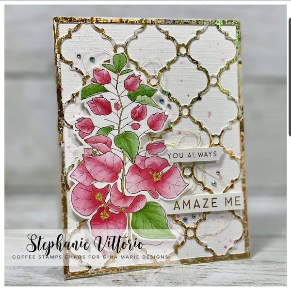 COTTAGE LATTICE COVER PLATE A2 DIE PANEL - GINA MARIE DESIGNS