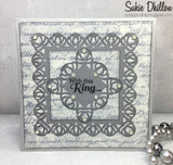 LOTUS BLOSSOM LACE SQUARE DIE SET - Gina Marie Designs