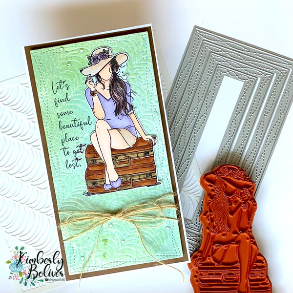 WONKY STITCHED MINI SLIMLINE SLIM LINE DIES - GINA MARIE DESIGNS