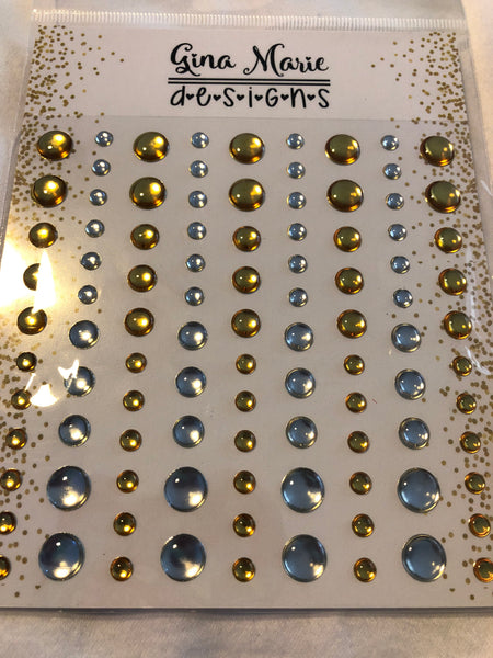 GOLD & SILVER FOIL MIRROR ENAMEL DOTS - Gina Marie Designs