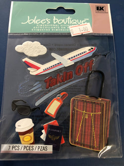 TAKING OFF PLANE - Jolee's Boutique Stickers