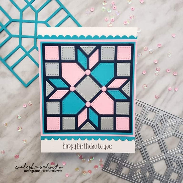 QUILT DIE #11 ARROWS AND SQUARES DIE - Gina Marie Designs