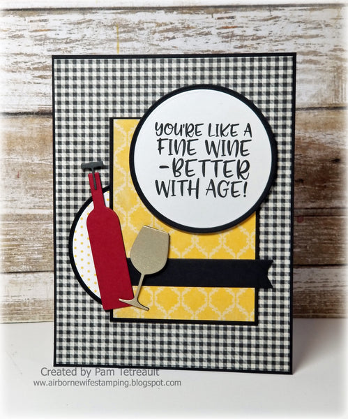 WINE THEMED DIE SET - Gina Marie Designs