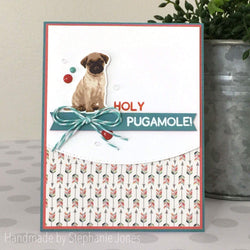 PUG DOG LAYERED STAMP AND SENTIMENT SET - Gina Marie Designs