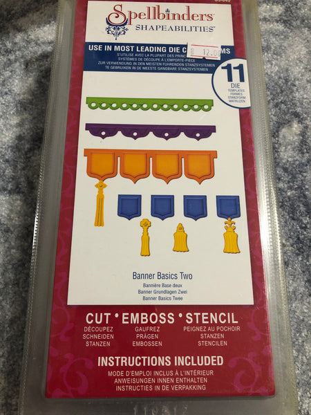 BANNER BASICS TWO - SPELLBINDERS DIE SET