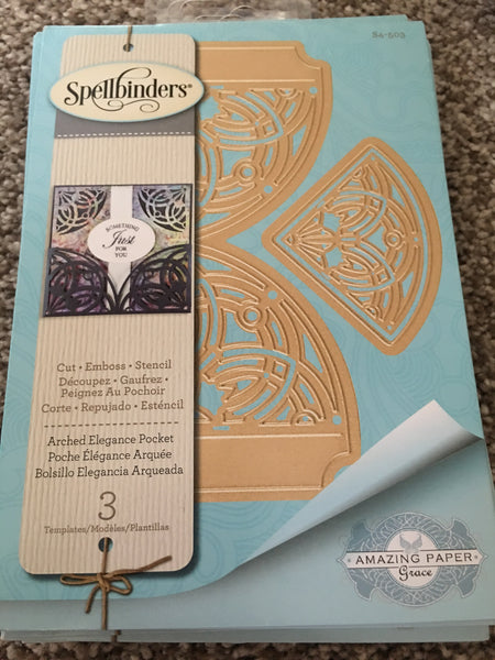 ARCHED ELEGANCE POCKET - SPELLBINDERS DIES