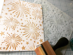 FIREWORKS 6x6 STENCIL - Gina Marie Designs