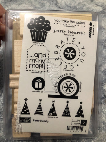 PARTY HEARTY - STAMPIN UP STAMP SET