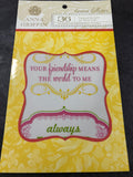 ANNA GRIFFIN - CARMEN COLLECTION VELLUM PAPER QUOTES (yellow pack)