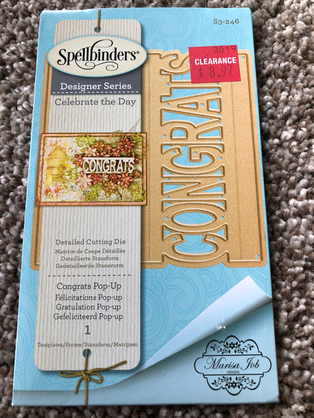 CONGRATS SPELLBINDERS DIE