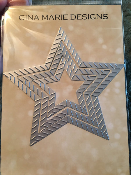 JUST STITCHES SLASH STITCHED STAR DIE SET - Gina Marie Designs