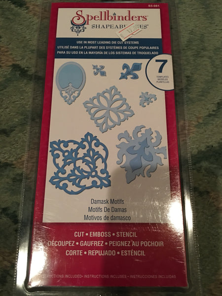 DAMASK MOFITS SPELLBINDERS DIE SET
