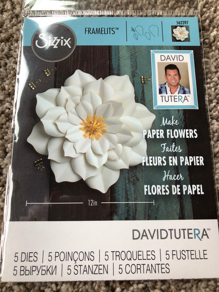 SIZZIX FRAMELITS DIE SET DAVID TUTERA PAPER FLOWERS - LARGE LILY